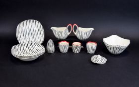 Midwinter Zambessi Pattern Stylecraft Ceramics Twelve items in total,