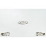 Ladies Nice Quality 5 Stone Diamond Ring Set In 18ct White Gold The five brilliant round cut