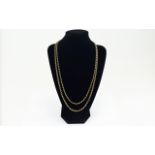 Vintage 9ct Gold Belcher Chains (2) in total Fully hallmarked. 3.75 9ct. 20 grams in total.