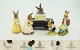 Royal Doulton Collection of Vintage Bunnykins Figures ( 5 ) Five In Total.