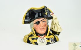 Royal Doulton Special Edition Character Jug of The Year 1993 ' Vice Admiral ' Lord Nelson,