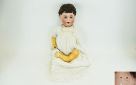 Vintage Edwardian German Infant Doll By Schuetzmeister & Quendt.