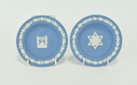 Wedgwood Blue Jasperware Dishes Two in t