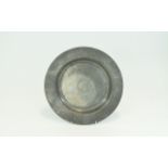 Antique Pewter Charger Small charger of