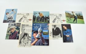 Golf Autographs on Pictures mainly to in