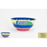 Clarice Cliff Hand Painted Footed Bowl '