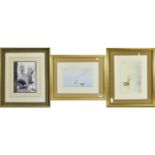 Three Framed And Mounted Prints Two wate