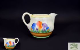 Clarice Cliff Hand painted Jug 'Crocus'