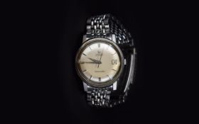 Omega - Date-Just Automatic Seamaster Stainless Steel Wrist Watch with Original Integral Omega