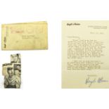 American Film Star Hugh O'brian Type Written But Hand Signed In Ink Letter to Our Clients Mother,
