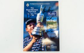 6 Signatures including Jack Nicklaus, Gary Player