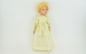 Antique Bisque Head Doll Unusual doll, possibly German in origin,