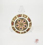 Royal Crown Derby Old Imari Patterned Pin Dish. c.1997. 4.25 Inches Diameter. 1st Quality and Mint