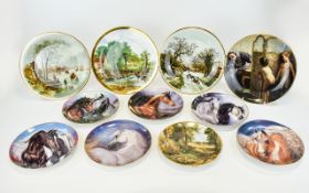 A Collection Of Danbury Mint Equestrian Theme Collectors Plates Each certificated,