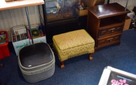A Collection Of Furniture Four items in total to include small gaming table,