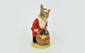 Royal Doulton - Early Hand Painted Ltd Edition Bunnykins Figure ' Santa ' Bunnykins - Happy