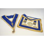 Masonic Interest Passmaster Apron And Provincial Stewards Collar Cheshire Lodge.