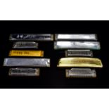 A Varied Collection Of Vintage Harmonicas Approx 13 items in total,