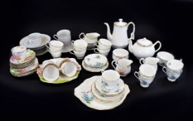 3 Part Tea Service, Comprising Royal Albert Forget Me Not ( 19 ) Pieces,