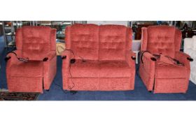 British Made Massaging And Reclining Sofa And Chairs By Oak Tree Mobility Modern reclining sofa and