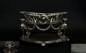 Elkington & Co Stunning Quality Silver Plated Ornate Figural Empire Centre Piece Circa 1861