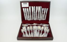 Boxed Canteen Of Cutlery Collection of cutlery by Viners, 44 pieces in total in stainless steel.