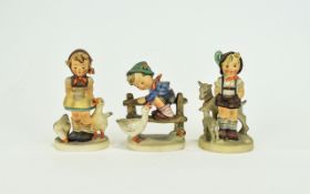 Hummel Figures All In Excellent Condition ( 3 ) Three In Total. Comprises 1/ Be Patient. 4.