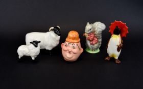A Good Collection of Assorted Vintage Beswick Figures ( 5 ) Five In Total.