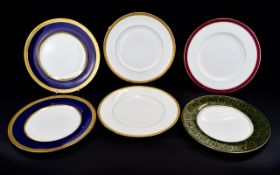 Coalport Set Of Seven Assorted Buffet Plates