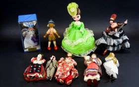 A Collection Of Vintage National Costume Dolls Twenty Six in total to include Ireland, Holland,