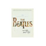 The Beatles Autograph on George Martin on Song Book 'Hits'.