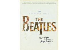 The Beatles Autograph on George Martin on Song Book 'Hits'.