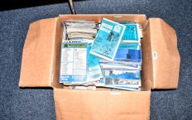 Large Quantity Of Blackburn Rovers Football Programmes 1970's Onwards