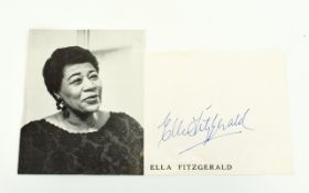 Ella Fitzgerald Autograph on page -1960's