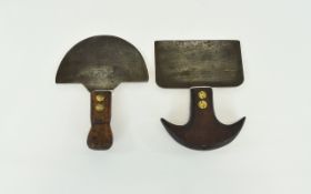 Two Late 19th Early 20thC Ulu Knives, Steal Blades,