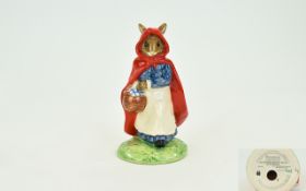 Royal Doulton Ltd and Numbered Edition - Hand Painted Figure ' Little Red Riding Hood ' Bunnykins.