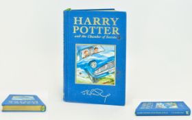 Harry Potter And The Chamber Of Secrets Deluxe Hardback Edition Book Blue cloth cover with gilt