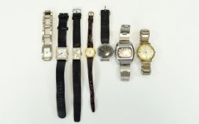 A Collection of Gents Vintage Wrist Watches ( 7 ) In Total.