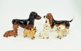 A Small Collection of Beswick Dog Figures ( 6 ) Six In Total.
