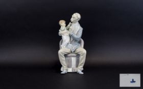 Lladro Tall Figure ' The Grandfather ' Model Num 4654. Issued In 1969 - Retired 1979.