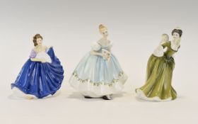 Royal Doulton Figures ( 3 ) In Total. Co