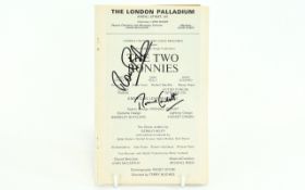 Two Ronnies autographs Ronnie Barker and