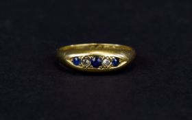 Edwardian - Ladies 18ct Gold Set Diamond