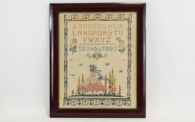 Victorian - Nice Quality Framed Sampler,