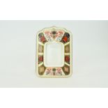 Royal Crown Derby Old Imari Pattern Photo Frame. Pattern 1128 & Date 1995. Height 7.25 Inches &