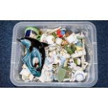 Box of Assorted Ceramics including Wade,