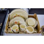 A Collection Of Ceramic Serve Ware By J & G Meakin Approx 30 items in total, cream ground with