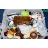 Large Box of Assorted Collectable including toys, ceramics,