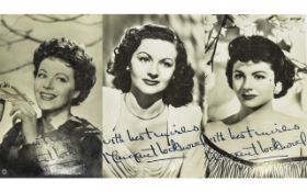 Margaret Lockwood British Actress Film Star Black and White Glossy Publicity Photographs ( 3 ) Three