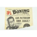 Sonny Liston Autograph on Boxing Part Cover Paper. Obtained 1960's - Rare.